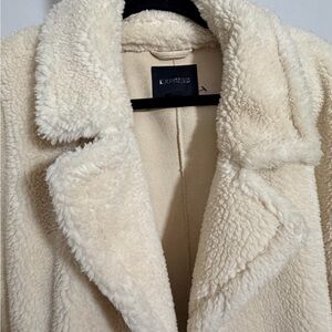 Express Women's Soft Cream Teddy Jacket